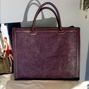 Elegant Purple Floral Women's Bag